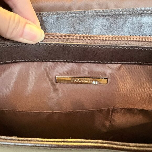 ✨Brahmin Smooth Chocolate Messenger / Laptop Bag – New, Never Used Circa 2015✨ - Picture 5 of 13